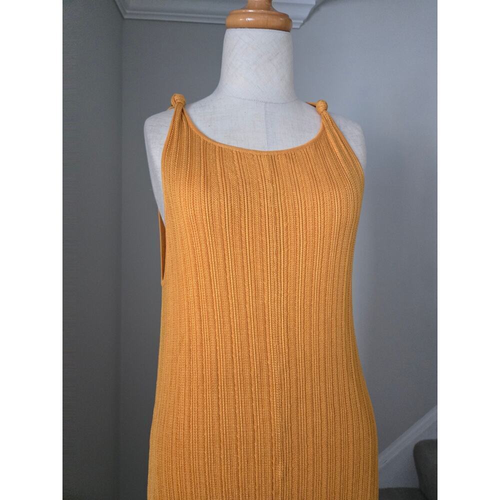 Zara 100% Viscose Knit Knotted Maxi Dress size S - Picture 2 of 5